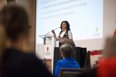 Jackie Ottmann, co-chair of the University of Calgary鈥檚 Indigenous Strategy stee